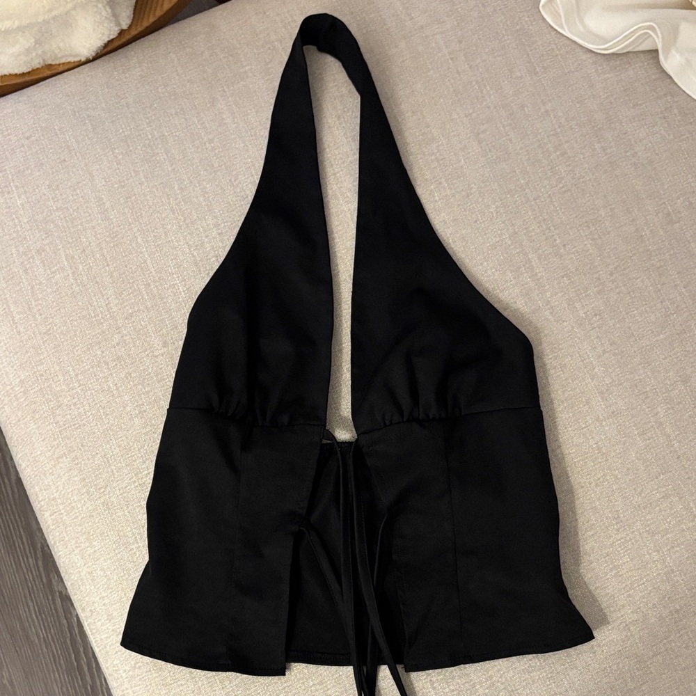 Black Halter Top